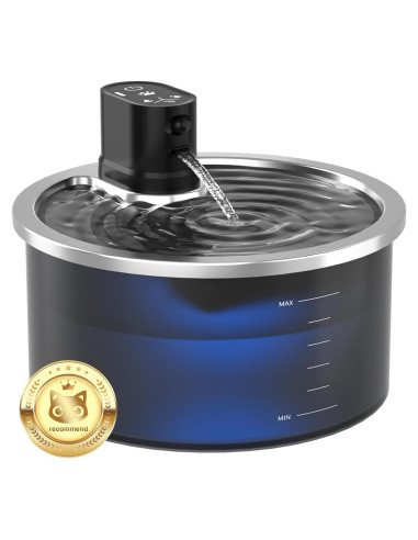 Fuente de Agua Inalámbrica Acero Inoxidable Jzla Pro 3.2L