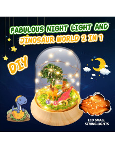 Luz Nocturna Dinosaurio Laclun DIY USB 0.32 kg 11x11x13 cm 2