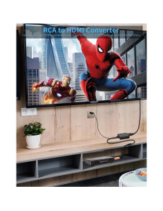 Convertidor RCA a HDMI Uzifhdhi 720P/1080P para TV 2