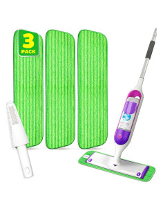 Paquete de 3 almohadillas de microfibra Yung-Yi para trapeador 40.6-45.7 cm