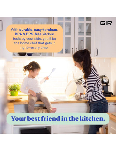 Set de Utensilios de Cocina de Silicona GIR - 3 Piezas
