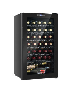 Enfriador de Vino ROVSUN 34 Botellas Control Digital Negro