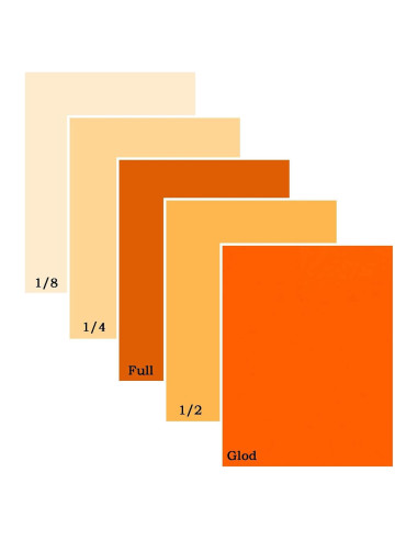 Kit de Filtros de Gel Naranja Sxbinyouli 5 Pcs 40x50 cm