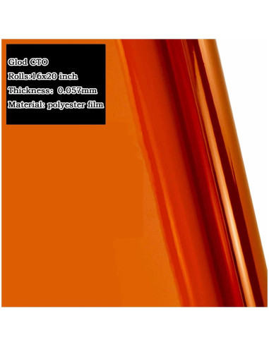 Kit de Filtros de Gel Naranja Sxbinyouli 5 Pcs 40x50 cm