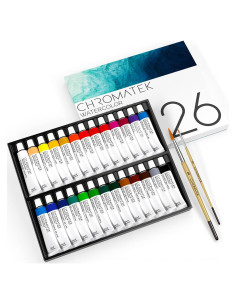 Juego de Pintura Acuarela CHROMATEK - 28 Piezas 312.5ml