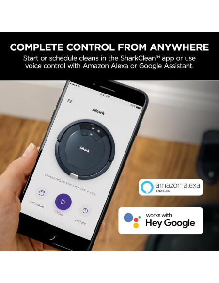 Aspiradora Robótica Shark RV765 ION Wi-Fi 120min Multi-Superficie