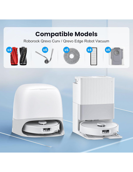 28 Accesorios de Reemplazo para Aspiradora Roborock Qrevo