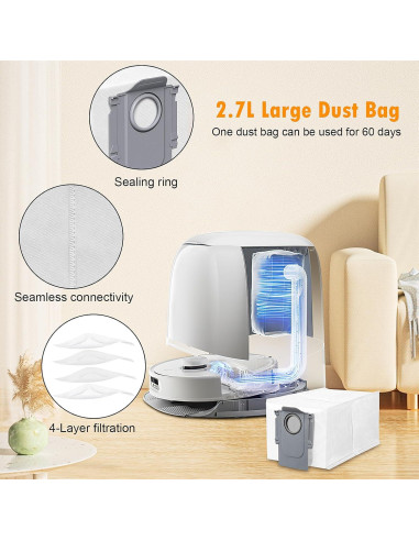 28 Accesorios de Reemplazo para Aspiradora Roborock Qrevo