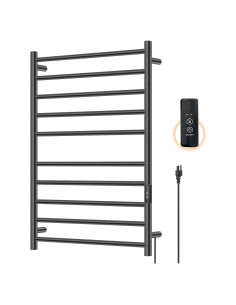 Soporte Calentador de Toallas Aquatrend 10 Barras Negro