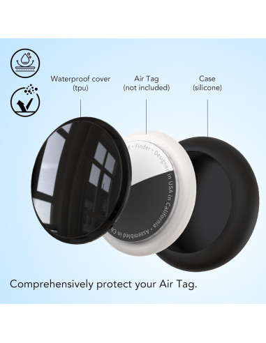 Soporte AirTag para Niños HATALKIN - A Prueba de Agua - 4 Piezas