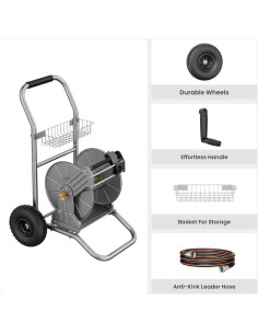 Carro de Carrete de Manguera Giraffe Tools Metal 200 pies 2