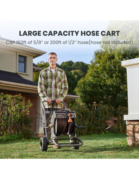 Carro de Carrete de Manguera Giraffe Tools Metal 200 pies