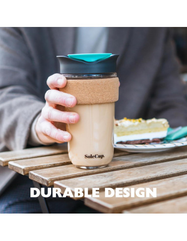 Taza de Viaje Aislada SoleCup 530ml Azul - Libre de BPA