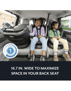 Asiento de Auto Rotacional Evenflo Revolve360 Slim Azul 2