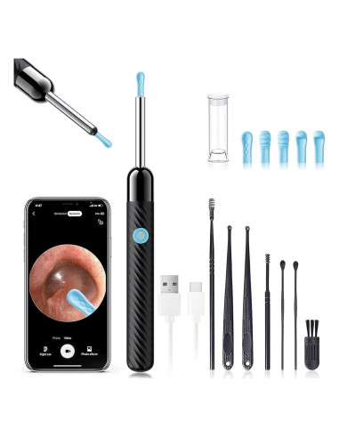 Kit de Limpieza de Oídos LEIPUT X6 con Cámara 1080P HD