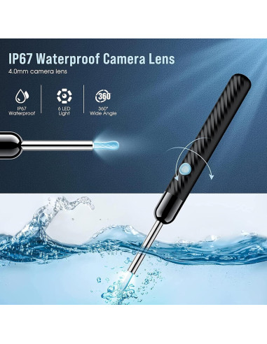 Kit de Limpieza de Oídos LEIPUT X6 con Cámara 1080P HD