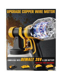 Pulverizador de Pintura Inalámbrico Houselife 1200ml 5 Boquillas 2