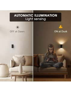 Luces Nocturnas LED Briignite 3000K Regulables Paquete de 2 2