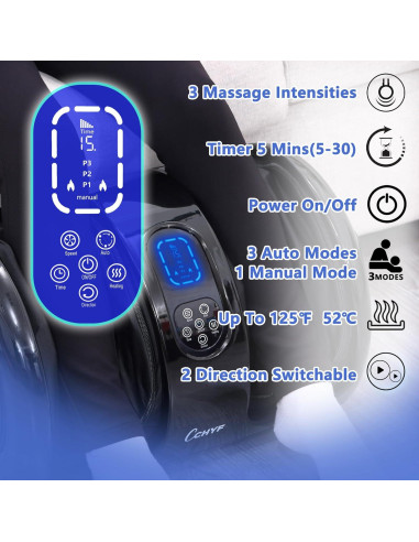 Masajeador de pies CCHYF Shiatsu con calor y control remoto