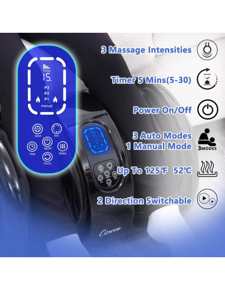 Masajeador de pies CCHYF Shiatsu con calor y control remoto