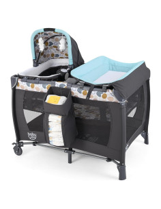 Cuna portátil 5 en 1 BABY JOY con cambiador y juguetes