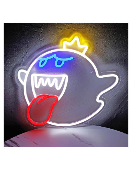 Luz de Neón Rey Boo JOSEBRU 34x32 cm LED Decorativa