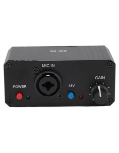 Preamplificador de Micrófono YOUTHINK 48V Alta Ganancia XLR