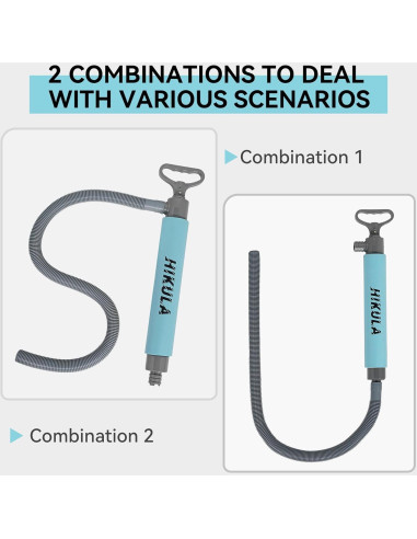 Bomba de Achique Manual HIKULA 50 cm Azul para Kayak