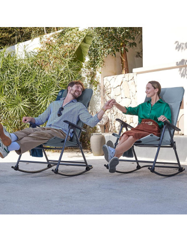 Silla de Camping Plegable Timber Ridge A05-371C-GY Gris