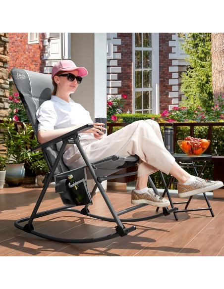 Silla de Camping Plegable Timber Ridge A05-371C-GY Gris