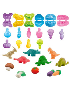 Set de Moldes de Dinosaurios y Verduras Yiklucg 16 Piezas