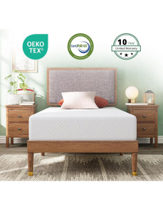 Colchón Twin Dyonery Espuma Viscoelástica 20 cm Gel Té Verde 2