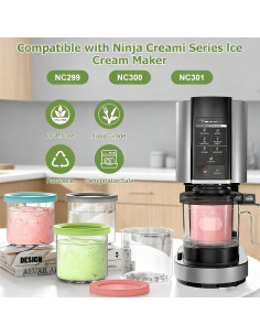 4 Tazas Ninja Creami 16oz Psasrm Aisladas Reutilizables 2