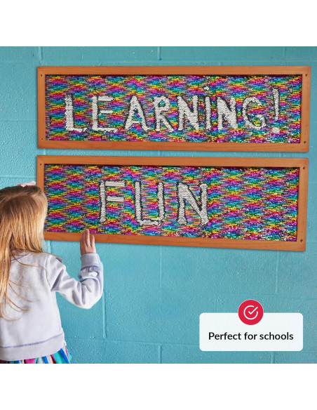 Marco de Pared Sensorial de Lentejuelas Odoxia 30x100cm