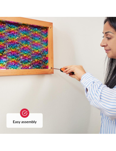 Marco de Pared Sensorial de Lentejuelas Odoxia 30x100cm