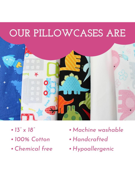 Funda de Almohada Hipoalergénica Little Sleepy Head 33x46 cm Rosa