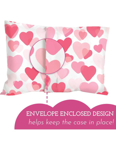 Funda de Almohada Hipoalergénica Little Sleepy Head 33x46 cm Rosa