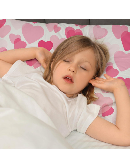 Funda de Almohada Hipoalergénica Little Sleepy Head 33x46 cm Rosa
