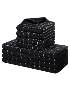 Juego de Toallas de Cocina Homaxy 100% Algodón 8 Piezas