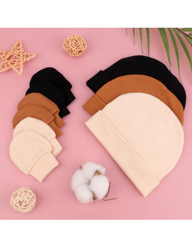 Conjunto de Gorro y Manoplas BQUBO para Bebés 0-6 Meses