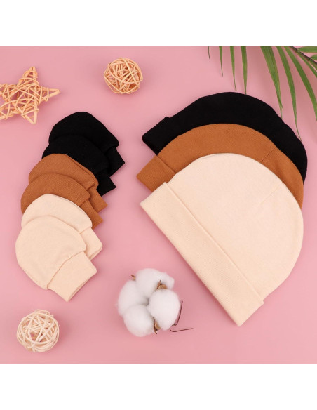 Conjunto de Gorro y Manoplas BQUBO para Bebés 0-6 Meses
