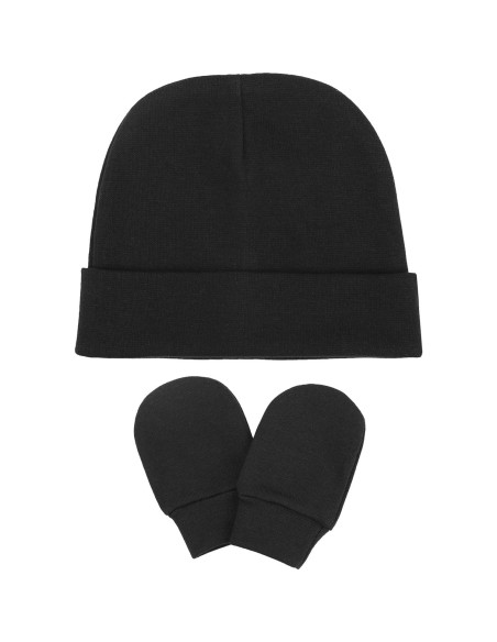 Conjunto de Gorro y Manoplas BQUBO para Bebés 0-6 Meses