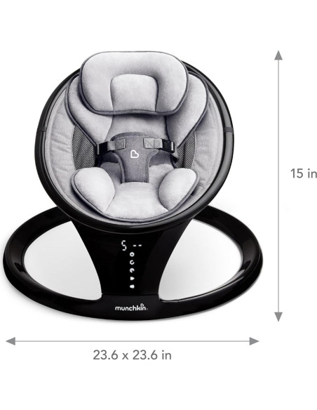 Silla Mecedora Eléctrica Munchkin con Bluetooth, Ligera y Portátil