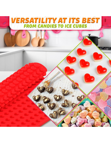Molde de Silicona DIMROM para Mini Corazones 255 Cavidades