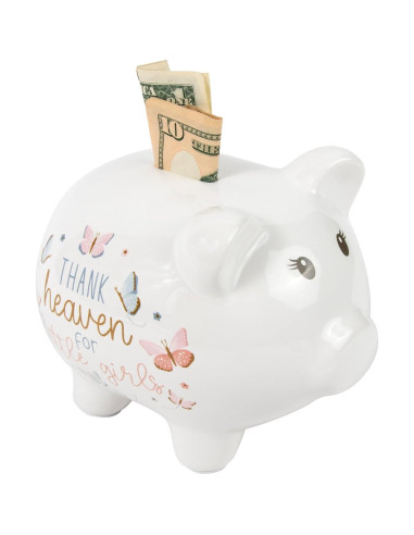 Alcancía Cerámica Esenciales para Bebés Mariposas 20cm