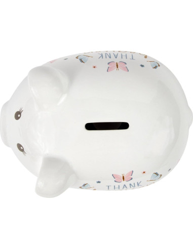 Alcancía Cerámica Esenciales para Bebés Mariposas 20cm