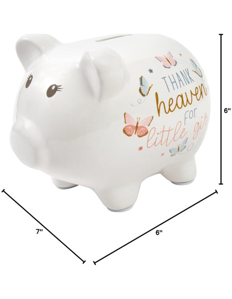 Alcancía Cerámica Esenciales para Bebés Mariposas 20cm