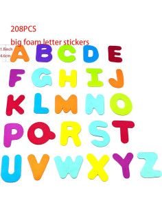 Calcomanías de Letras de Espuma IFKEGON A-Z 208 Piezas 5.08cm 2