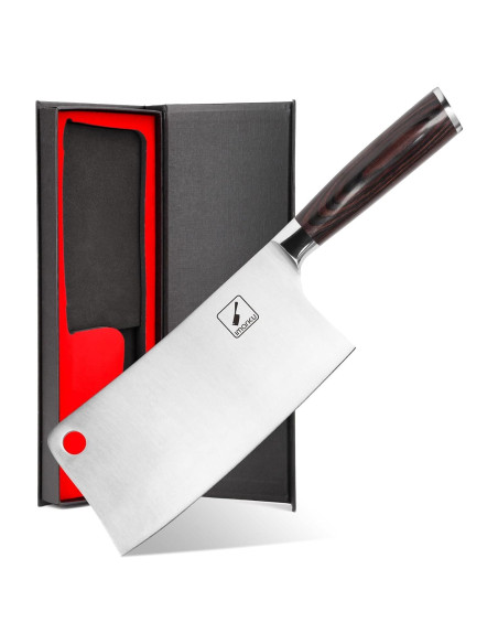 Cuchillo Cleaver Imarku 17.78 cm Acero Inoxidable SUS440A