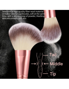Conjunto de 36 Brochas de Maquillaje Rosa HGHDBT Profesional 2